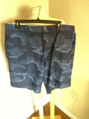 Straight Down Men's Pendleton Performance Golf Shorts New Indigo Camo